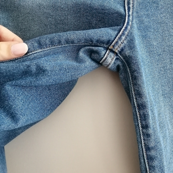 Khaite Raquel Patch Pocket Crop Flare Jeans In Vintage Blue 30 - Picture 10 of 16